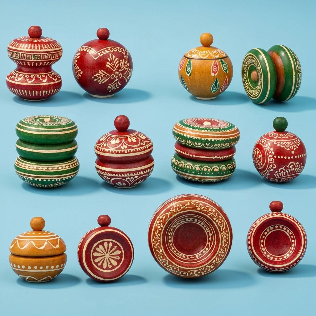 Wooden yo-yo collection