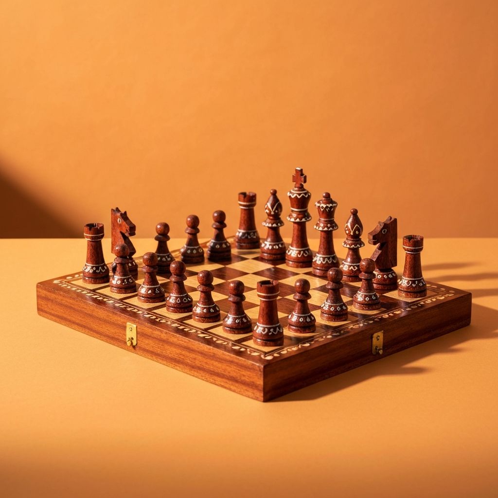 Wooden chess set