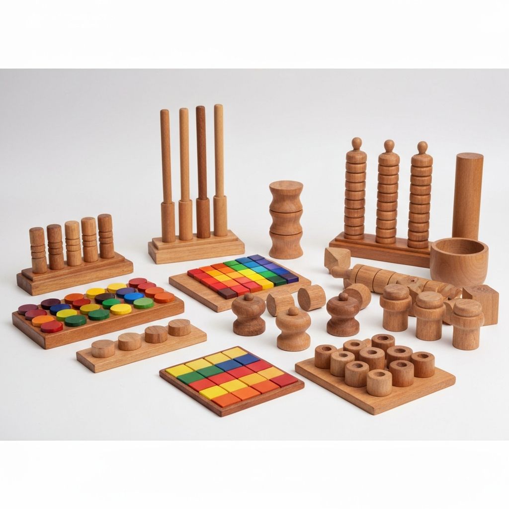 Montessori School Items - Handcrafted Channapatna Wooden Toy by Hussain Arts India