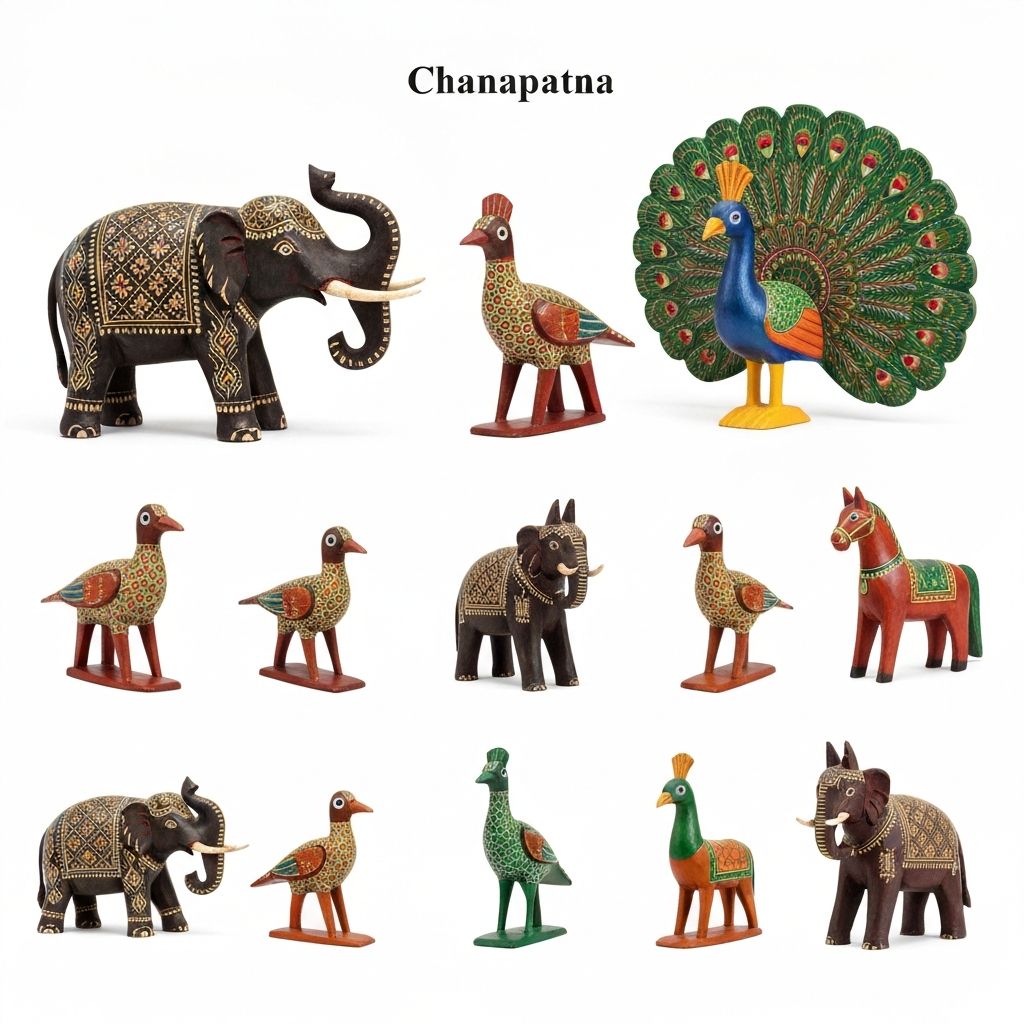 Wooden Animals - Handcrafted Channapatna Wooden Toys