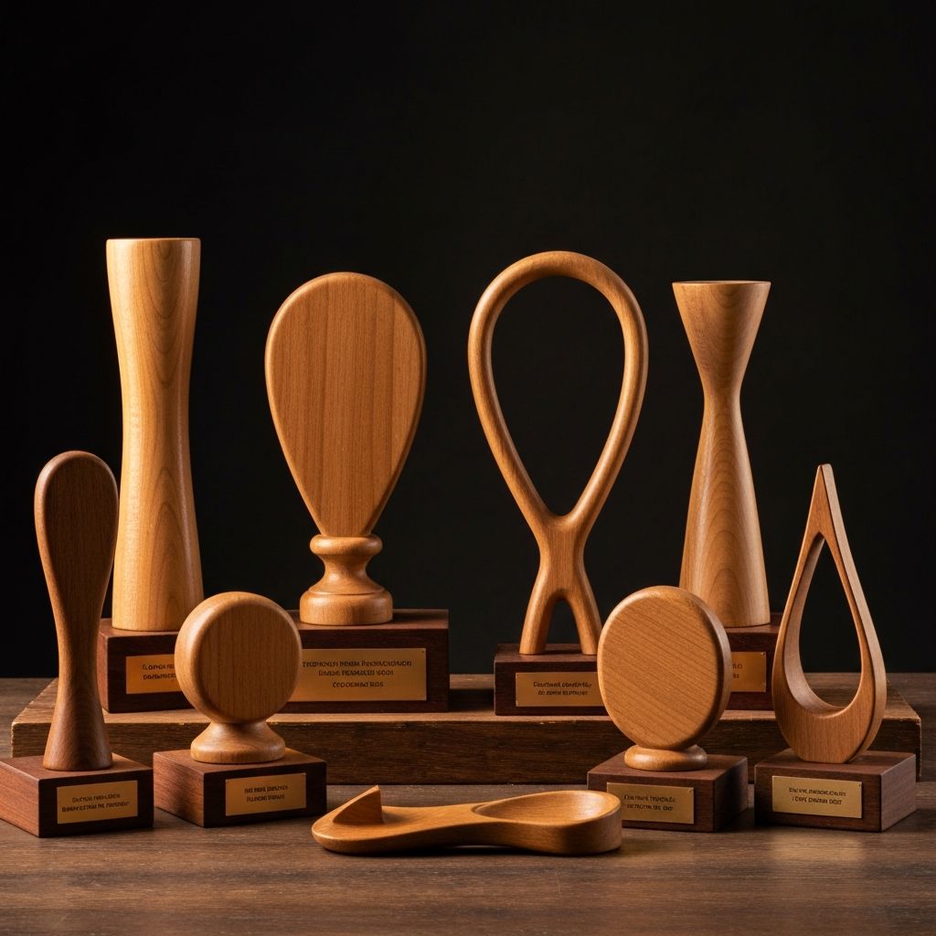 Wooden Trophies - Handcrafted Channapatna Wooden Toys